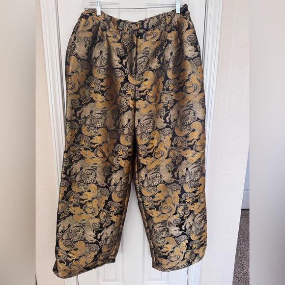 Dressed in LALA Pants - Dressed in LALA Black and Gold Trousers